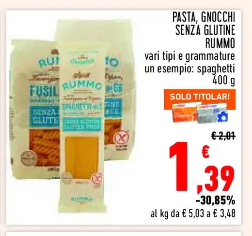 Pasta senza glutine Rummo