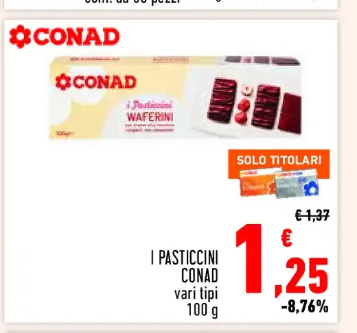 Pasticcini Conad