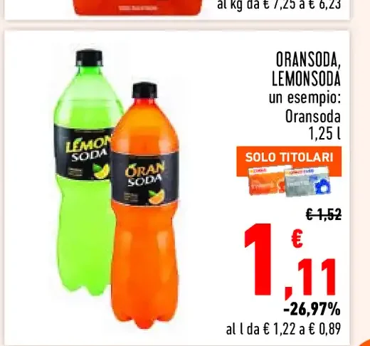Aranciata e limon soda