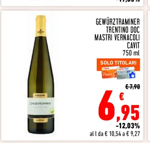 Gewürztraminer Trentino DOC Mastri Vernacoli Cavit