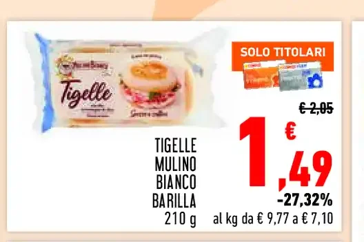 Tigelle Mulino Bianco Barilla