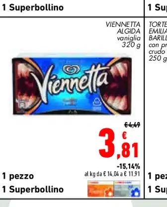 Vinnetta Algida vaniglia