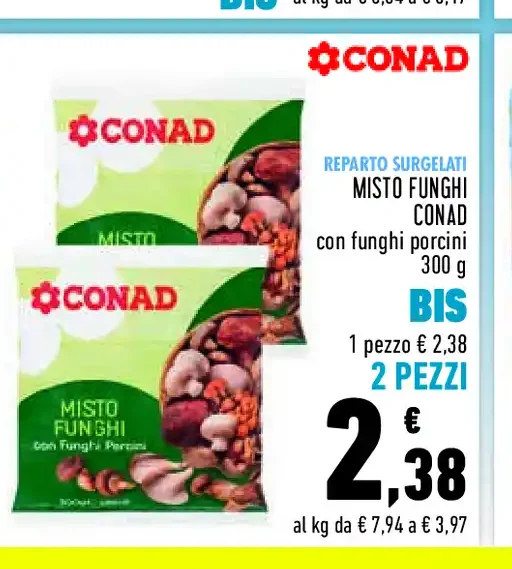 Misto funghi Conad 300 g