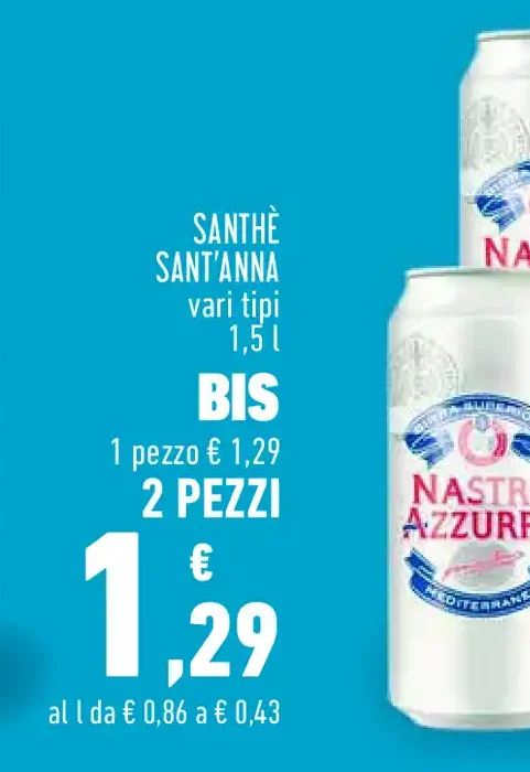 Tè SanThè Sant'Anna vari tipi 1,5 l