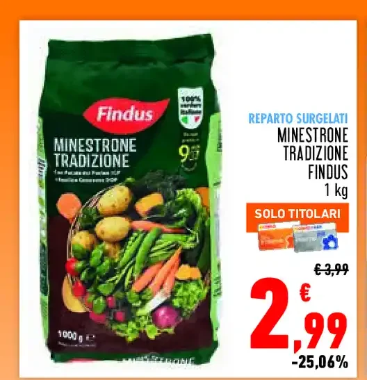 Minestrone tradizione Findus