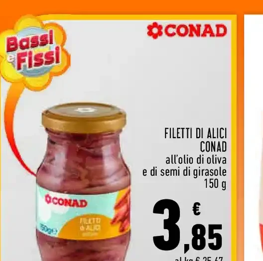 Filetti di alici Conad