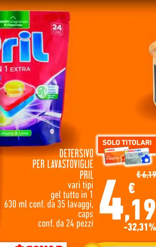 Detersivo per lavastoviglie Pril