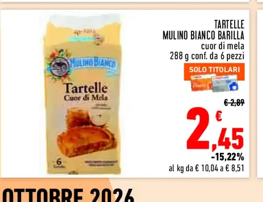 Tartelle Mulino Bianco Barilla