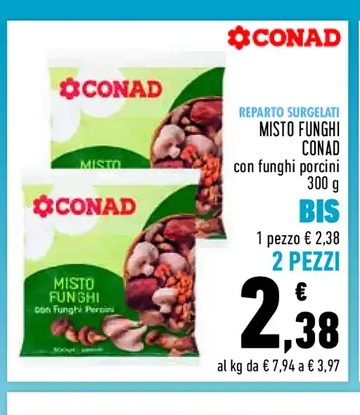 Misto funghi Conad 300 g