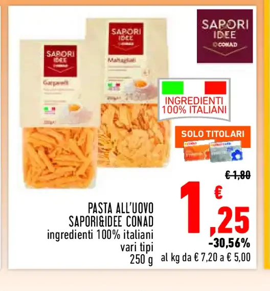 Pasta all'uovo Sapori Idee Conad