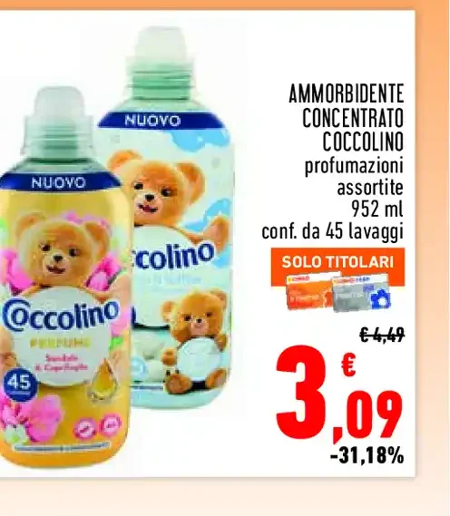 Ammorbidente concentrato Coccolino