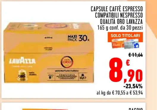 Capsule caffè espresso Lavazza