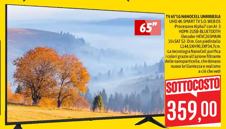 TV LG NanoCell 65 pollici