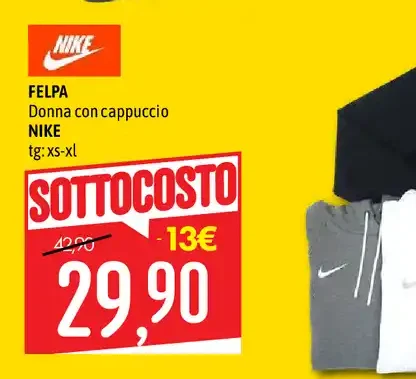 Felpa donna con cappuccio Nike