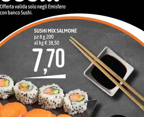 Sushi mix salmone