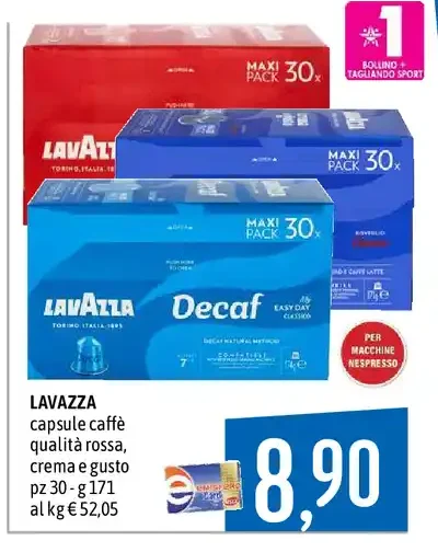 Capsule caffè Qualità Rossa, Crema e Gusto
