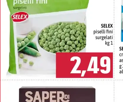 Piselli fini surgelati
