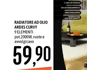Radiatore ad olio Curvy