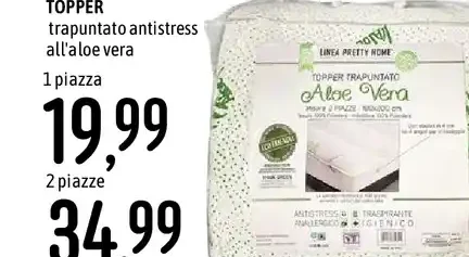 Topper trapuntato antistress