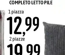 Completo letto pile