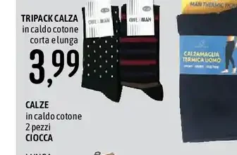Tripack calza in caldo cotone