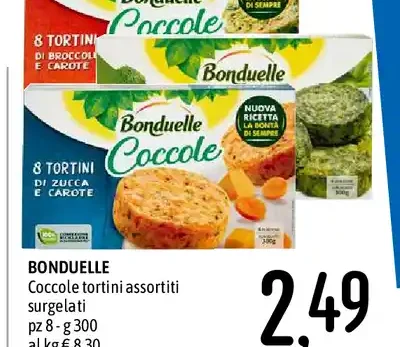 Coccole tortini assortiti surgelati