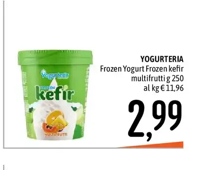 Frozen yogurt kefir multifrutti