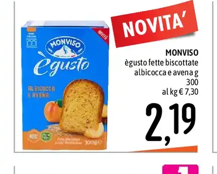 Fette biscottate albicocca e avena