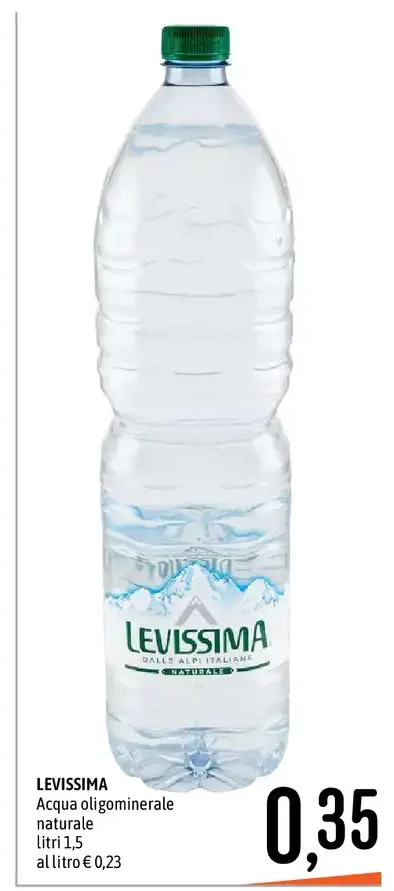 Acqua minerale naturale Levissima