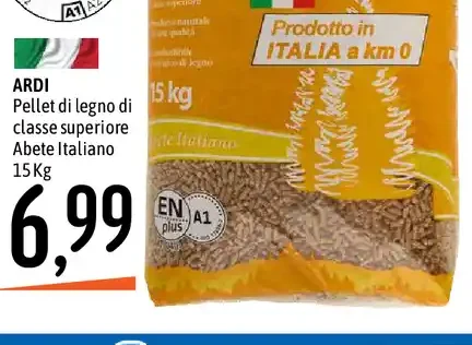 Pellet di legno di abete