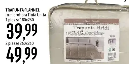 Trapunta flannel in microfibra
