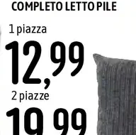 Completo letto pile