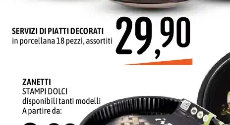 Servizio di piatti decorati in porcellana