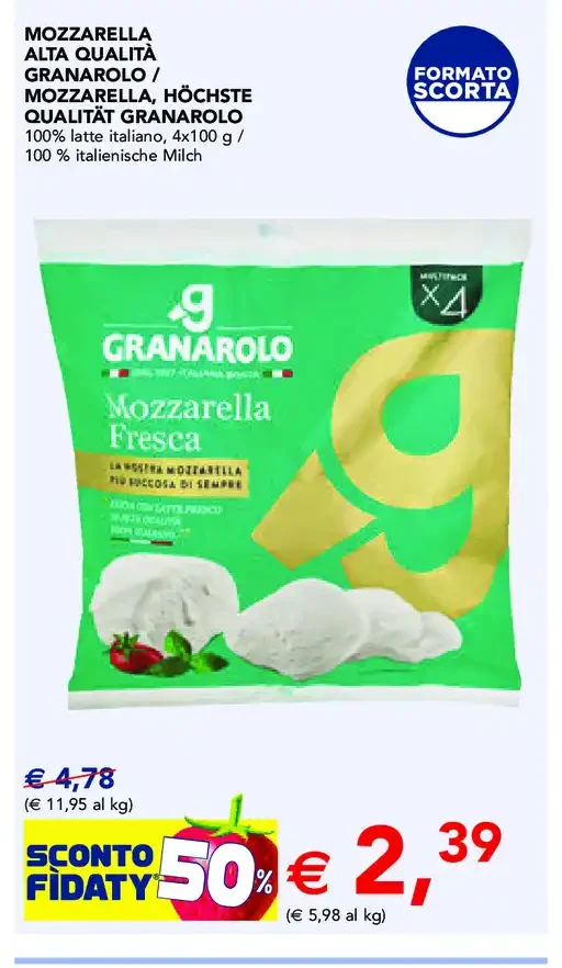 Mozzarella fresca Granarolo