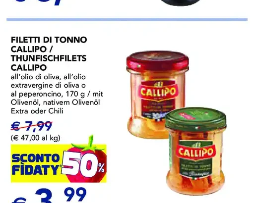 Filetti di tonno Callipo