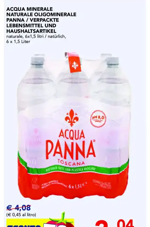 Acqua minerale naturale Panna