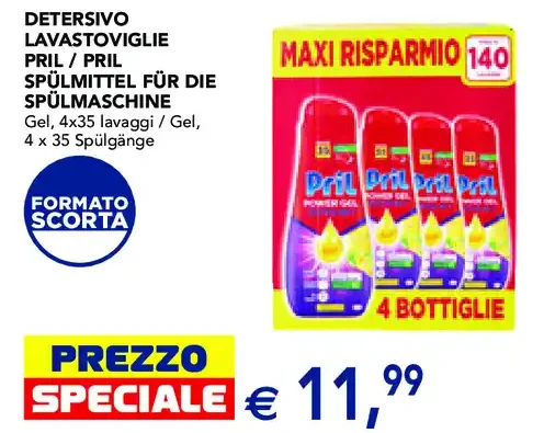 Detersivo lavastoviglie Pril