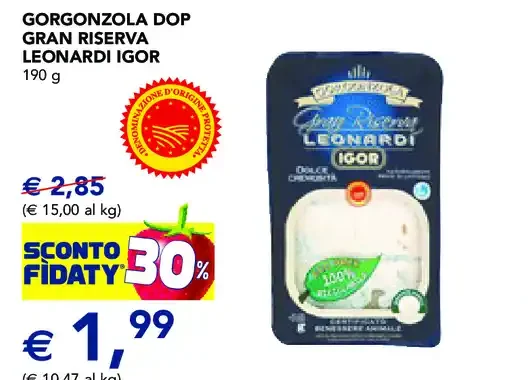 Gorgonzola DOP Gran Riserva Leonardi Igor