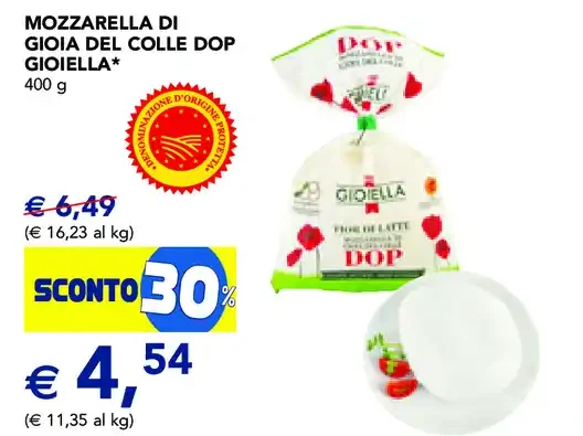 Mozzarella di Gioiel del Colle DOP Gioiella