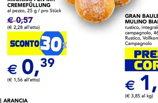 Mini krapfen crema