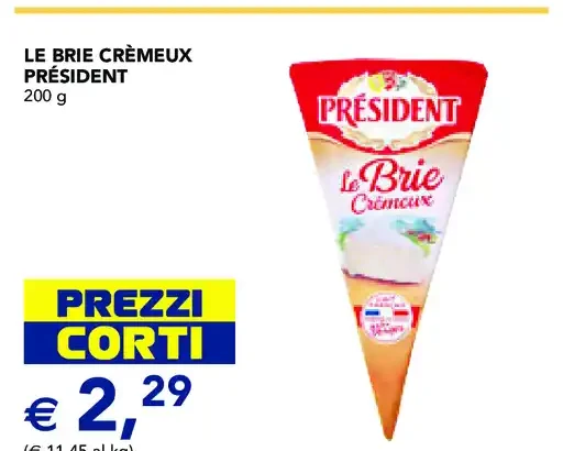 Le Brie Crémeux Président