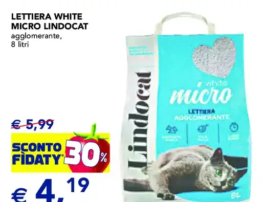 Lettiera White Micro Lindocat