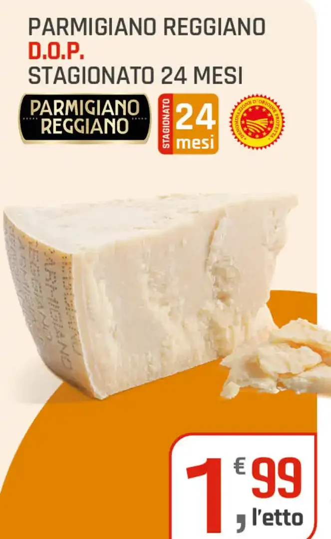 Parmigiano Reggiano DOP stagionato 24 mesi