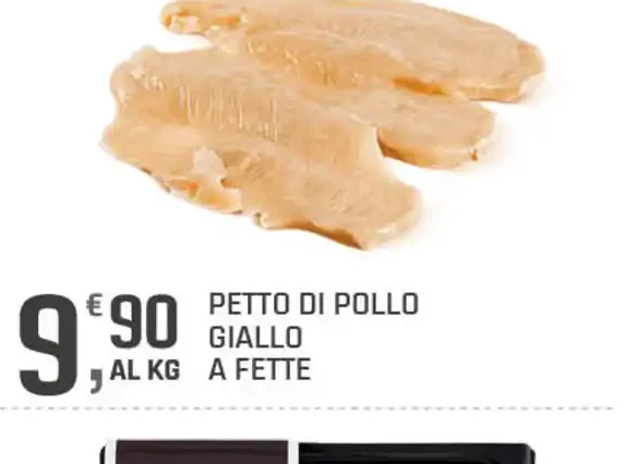 Petto di pollo giallo a fette
