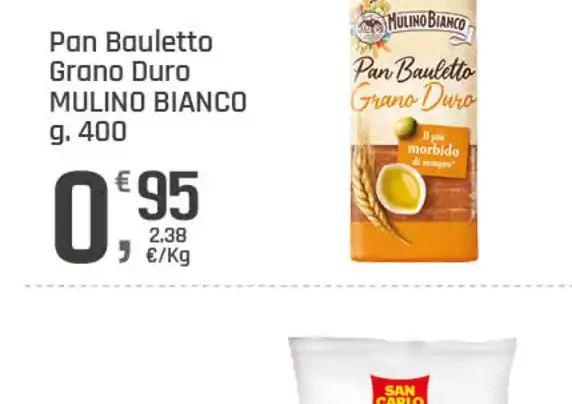 Pan bauletto grano duro