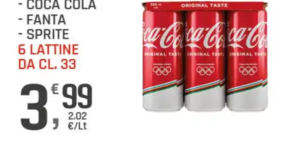 Coca-Cola, Fanta o Sprite