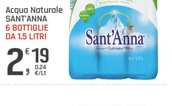 Acqua naturale Sant'Anna