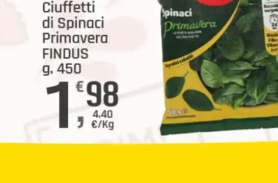 Ciuffetti di spinaci primavera