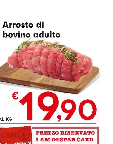 Arrosto di bovino adulto
