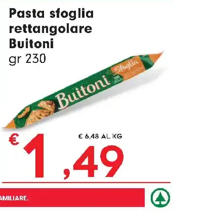 Pasta sfoglia rettangolare